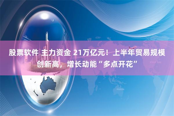 股票软件 主力资金 21万亿元！上半年贸易规模创新高，增长动能“多点开花”